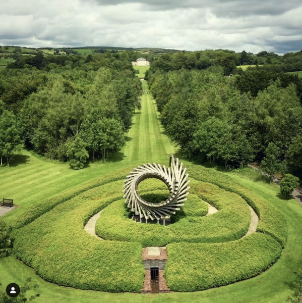 Longsleeper (2009) Oak, steel. Oakfield Park, Raphoe, Co. Donegal&nbsp; &nbsp; &nbsp; &nbsp; &nbsp; &nbsp; &nbsp; &nbsp; &nbsp; &nbsp; &nbsp; &nbsp; &nbsp;