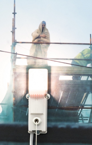 On High (2011) (detail) 30.3 x 53.6 x 6 cm. Lambda print on aluminium plate, pigmy light