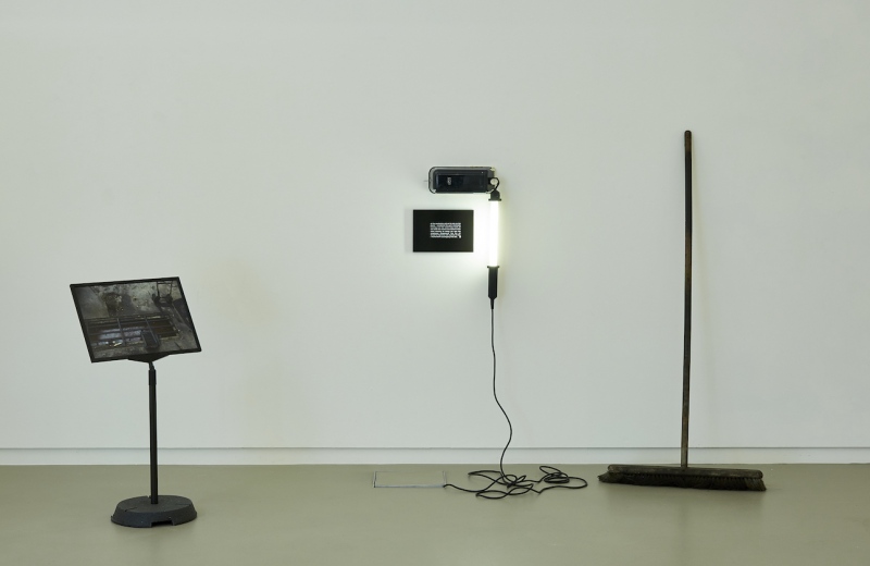 The Drop 2007 (reconfigured 2016)&nbsp;variable dimensions.&nbsp; Mounted photographs, shorty tilt display stand, Smartlamp, hand cleanser dispenser, sunglasses, workshop broom&nbsp;
