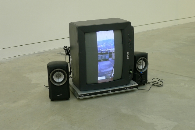 Of Note (2001) variable dimensions. Upturned TV, DVD&nbsp;